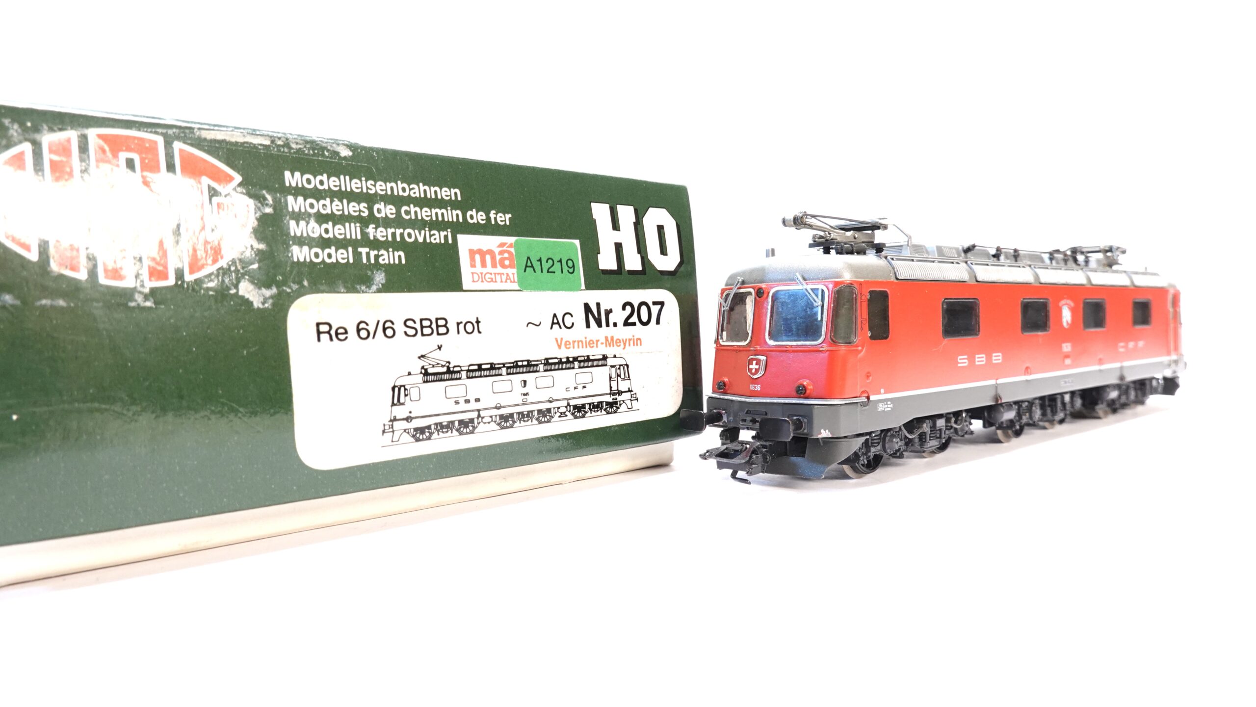 HAG 207 H0 SBB Re 6/6 11636 Vernier-Meyrin | A1219 2 HAG 207 H0 SBB Re 6/6 11636 Vernier-Meyrin | A1219 – Bild 2