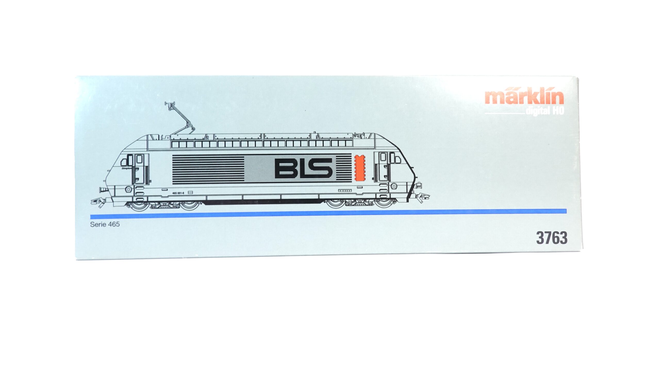 Märklin 3763 H0 BLS Serie 465 Leerkarton mit Inlay | A1225