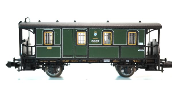 Minitrix 13317 N K.Bay.Sts.B. Gepäck-Postwagen 21142 | A1230