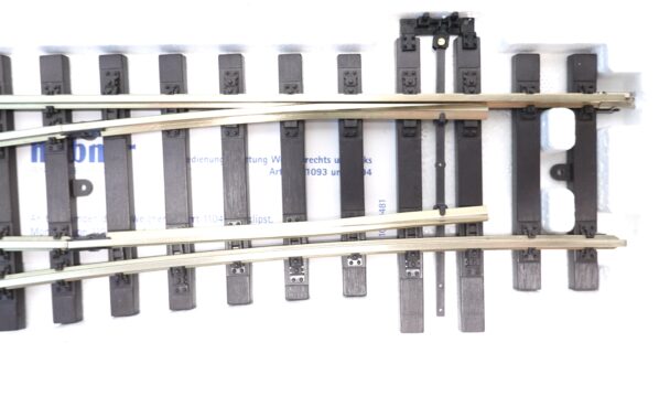Märklin 59088 Spur 1 Weiche links 15 Grad mit Weichenbock links | A5372
