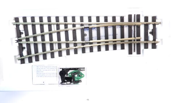 Märklin 59088 Spur 1 Weiche links 15 Grad mit Weichenbock links | A5373