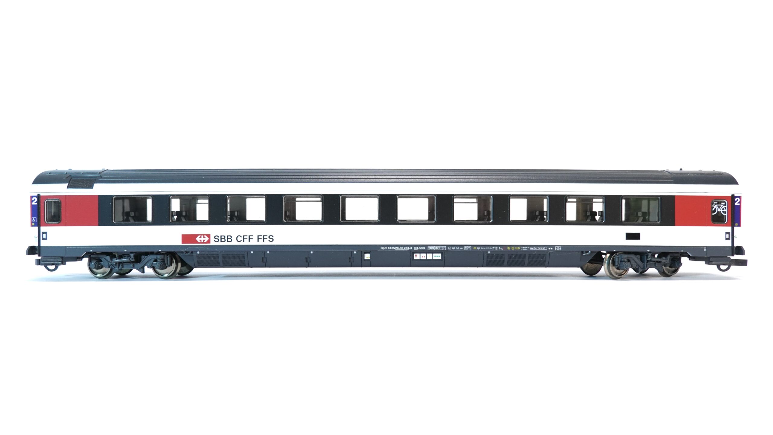 Roco 44416 H0 SBB Bpm Eurofima-Wagen 2. Klasse EW IV/EC-Design | A1286
