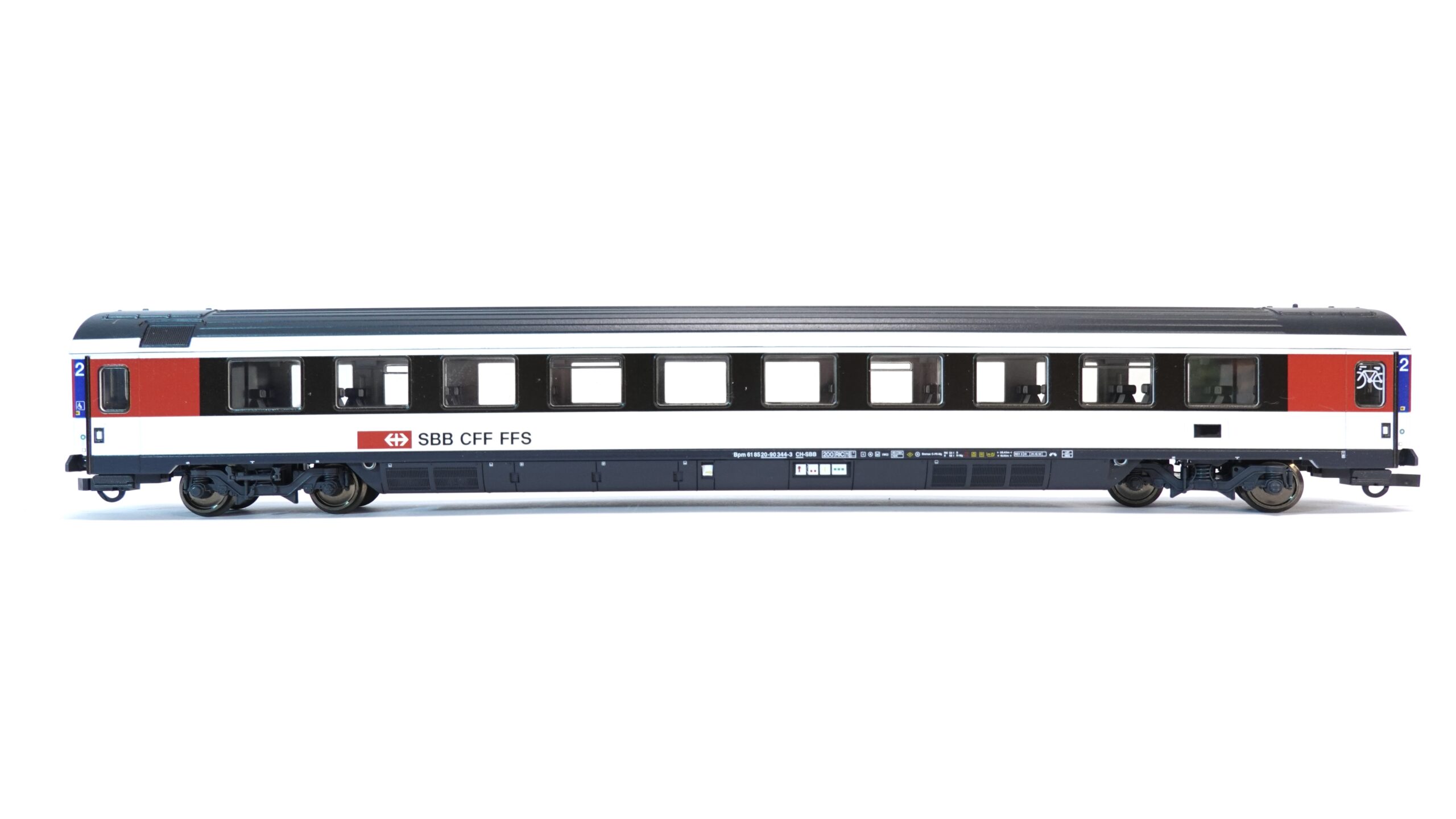 Roco 44411 H0 SBB Bpm Eurofima-Wagen 2. Klasse EW IV/EC-Design | A1287