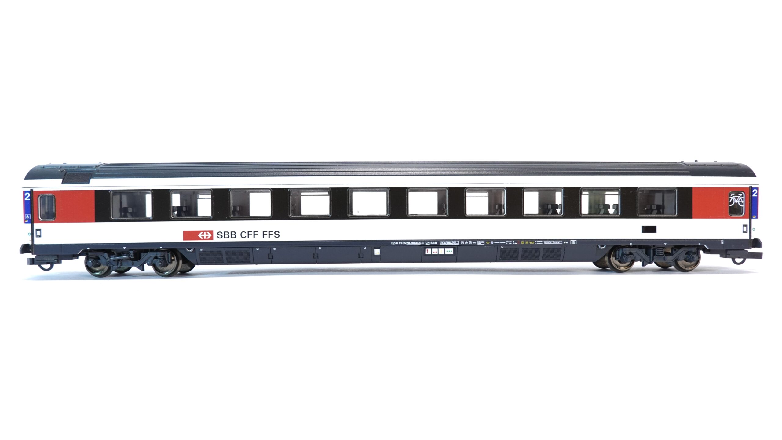 Roco 64400 H0 SBB Bpm Eurofima-Wagen 2. Klasse EW IV/EC-Design | A1292