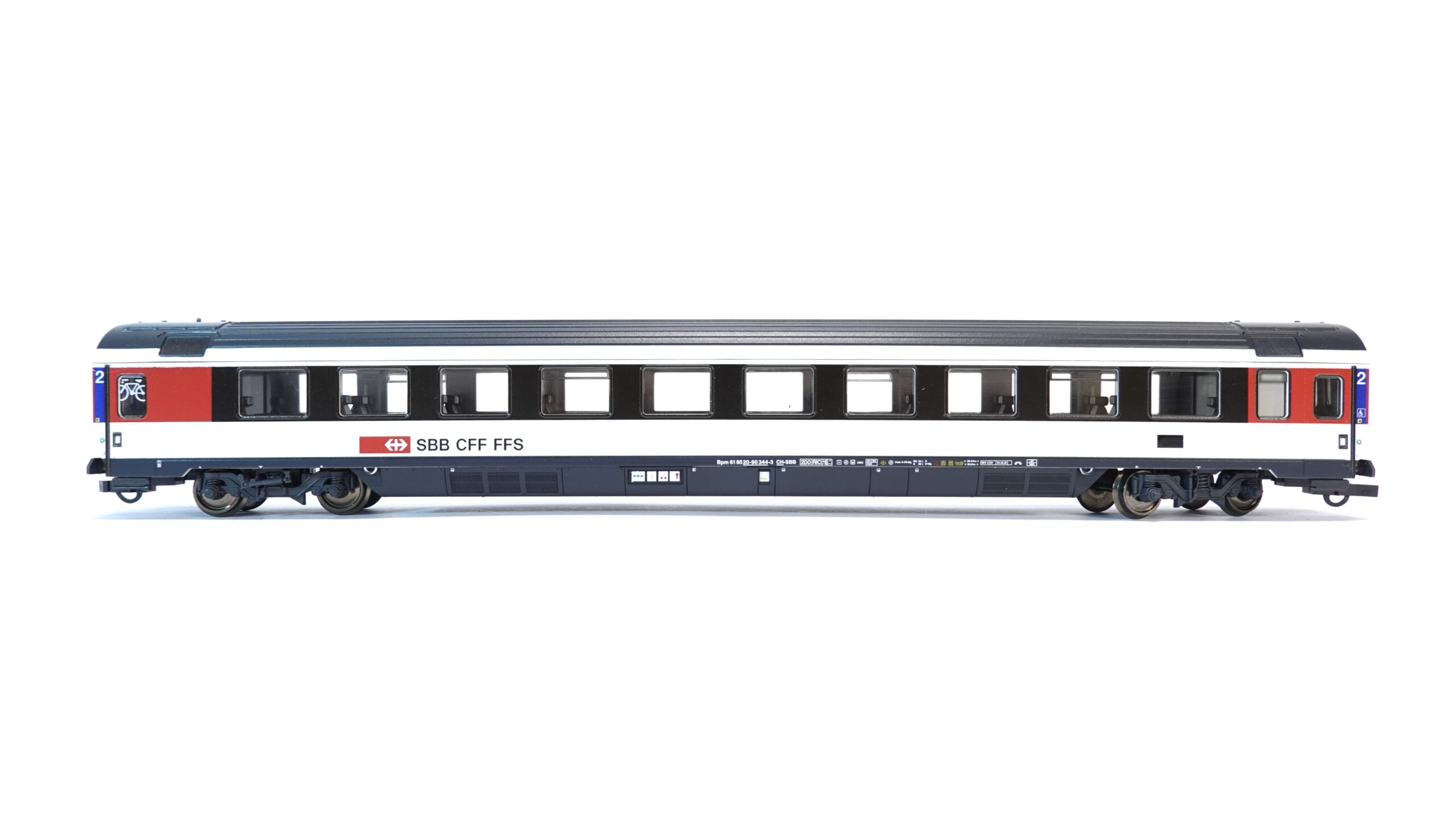 Roco 64400 H0 SBB Bpm Eurofima-Wagen 2. Klasse EW IV/EC-Design | A1292 2 Roco 64400 H0 SBB Bpm Eurofima-Wagen 2. Klasse EW IV/EC-Design | A1292 – Bild 2