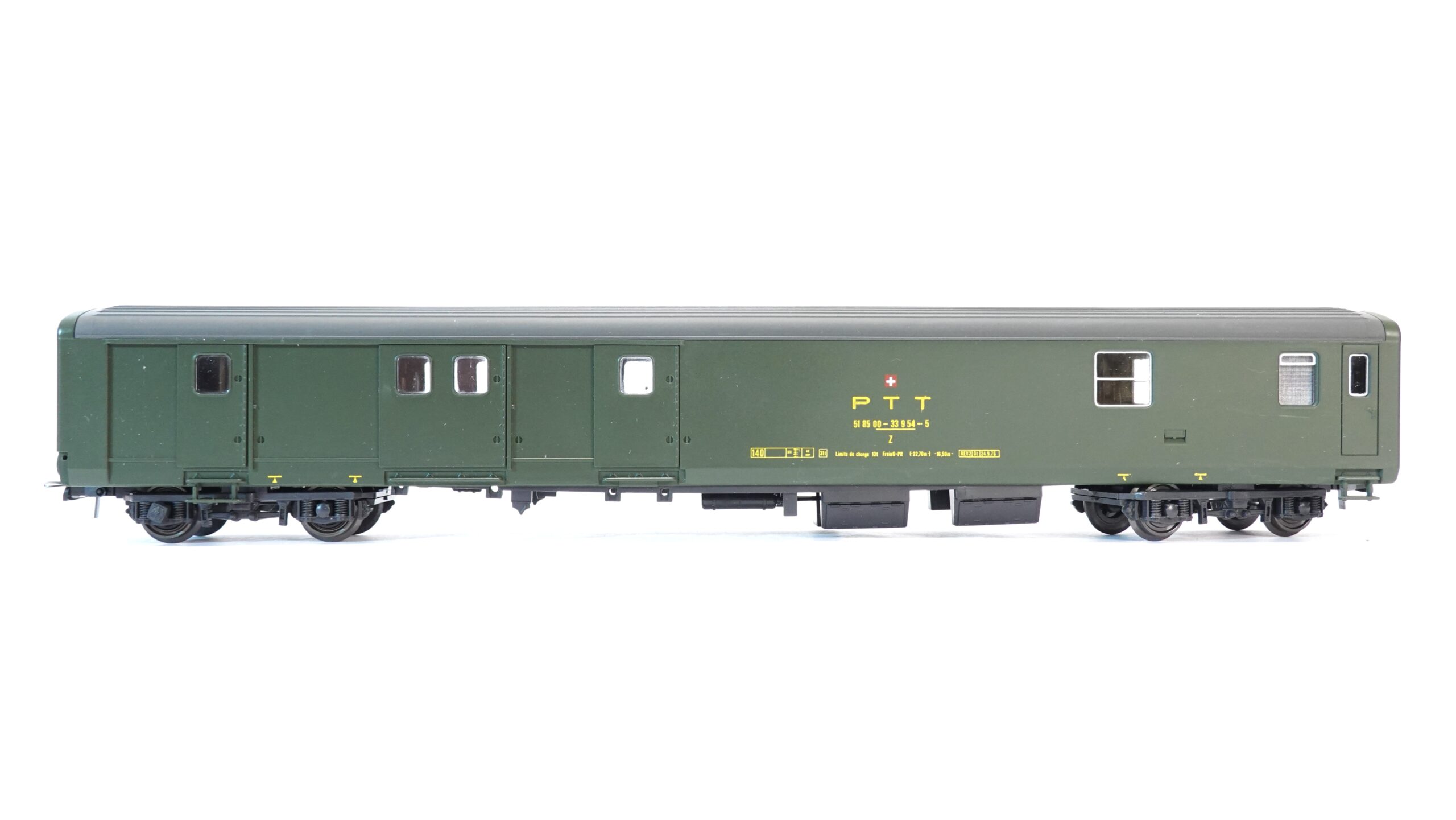 Roco 44335 H0 PTT Postwagen Typ Z grün OVP | 0014 1 Roco 44335 H0 PTT Postwagen Typ Z grün OVP | 0014