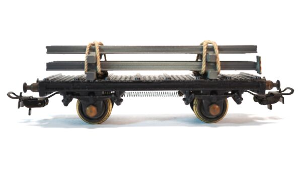 Pocher 208 H0 FS 2-achsiger Flachwagen mit Schienenbeladung | A1415