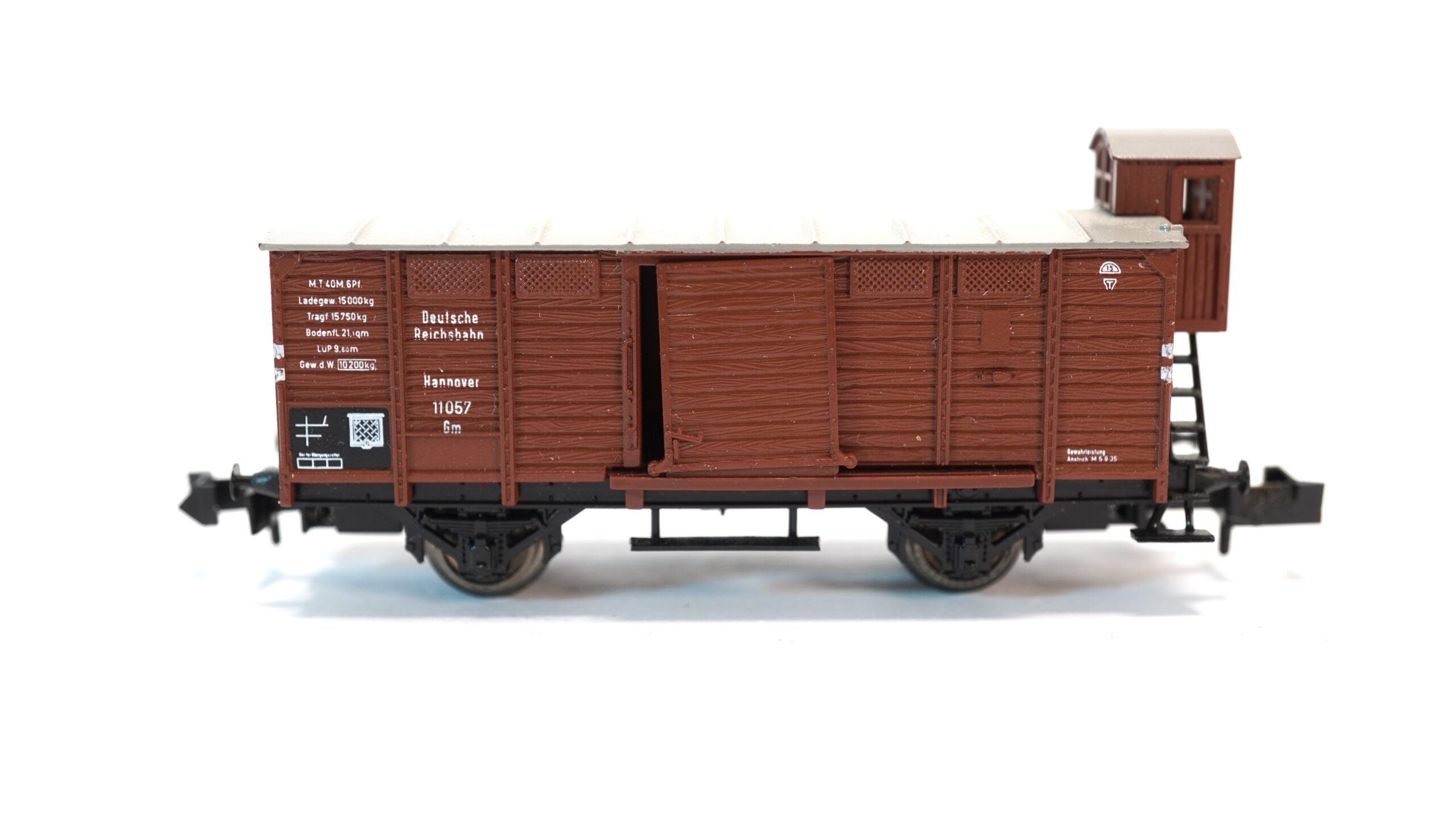 Trix 8320 N DRG Gedeckter Güterwagen Gm mit Bremserhaus Hannover 11057 | A1416 3 Trix 8320 N DRG Gedeckter Güterwagen Gm mit Bremserhaus Hannover 11057 | A1416 – Bild 3