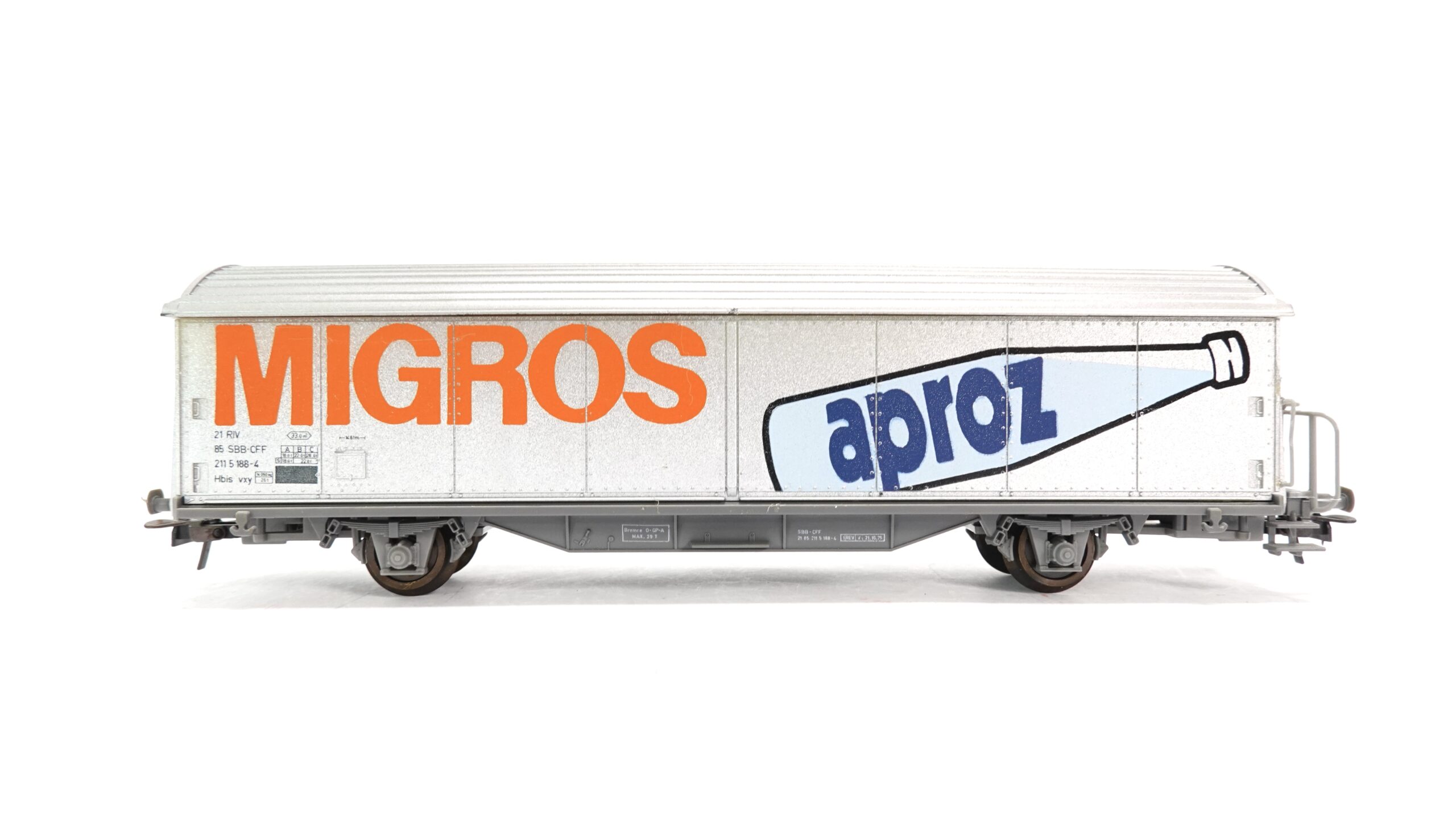 Roco 4340 B H0 SBB Schiebewandwagen MIGROS aproz Hbis | A1598 5 Roco 4340 B H0 SBB Schiebewandwagen MIGROS aproz Hbis | A1598 – Bild 5