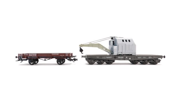 Märklin 48674 H0 2er-Set DRG Kranwagen mit Kranschutzwagen | A1505