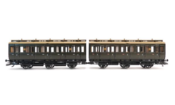 Märklin 4207 H0 K.P.E.V. Preussisches Abteilwagen-Pärchen 2. Klasse | A1531
