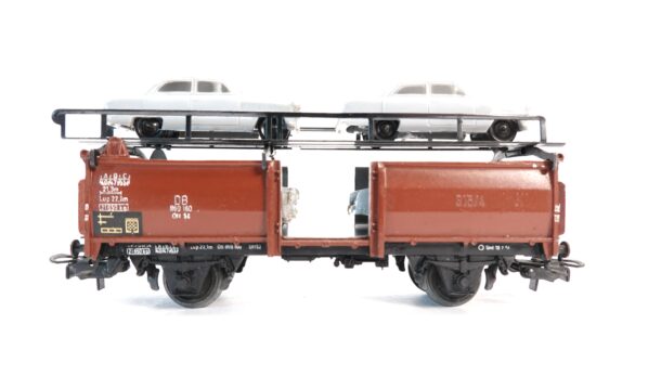 Märklin 4613 H0 DB Autotransportwagen Off 52 mit 4 Autos | A1542