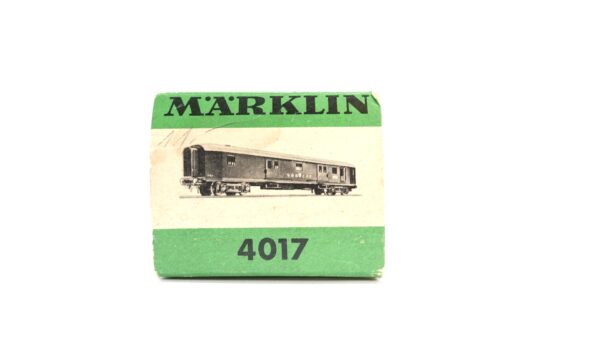 Märklin 4017 H0 Leerkarton/Originalverpackung für Gepäckwagen