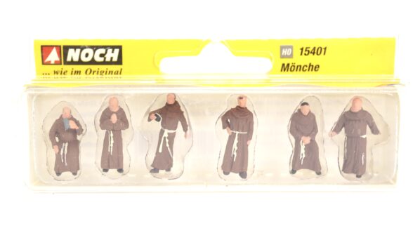 NOCH 15401 H0 Mönche Kloster Kirche 6 Figuren handbemalt OVP