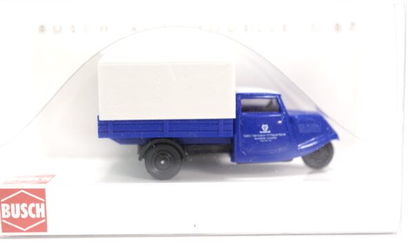 Busch 40603 H0 Tempo Dreirad Hanseat Pritsche/Plane Papierfabrik OVP