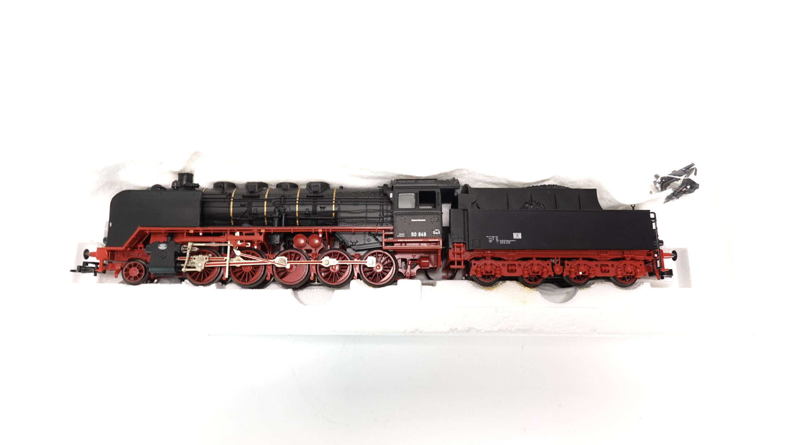 Fleischmann 4181 H0 DB BR 50 849 Dampflok mit Kastentender | A1708 9 Fleischmann 4181 H0 DB BR 50 849 Dampflok mit Kastentender | A1708 – Bild 9