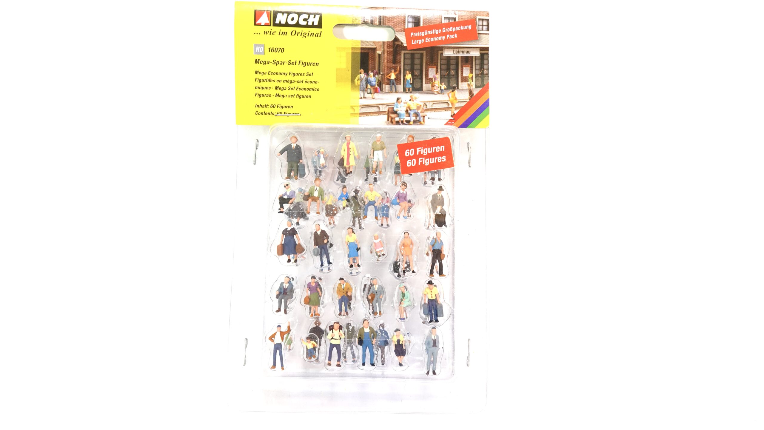 NOCH 16070 H0 Mega-Spar-Set Figuren 60 Stück sitzend & stehend 1 NOCH 16070 H0 Mega-Spar-Set Figuren 60 Stück sitzend & stehend