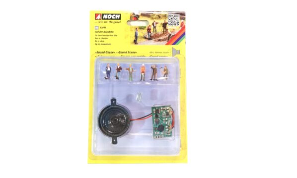 NOCH 12841 H0 Auf der Baustelle 6 Figuren mit Soundmodul OVP