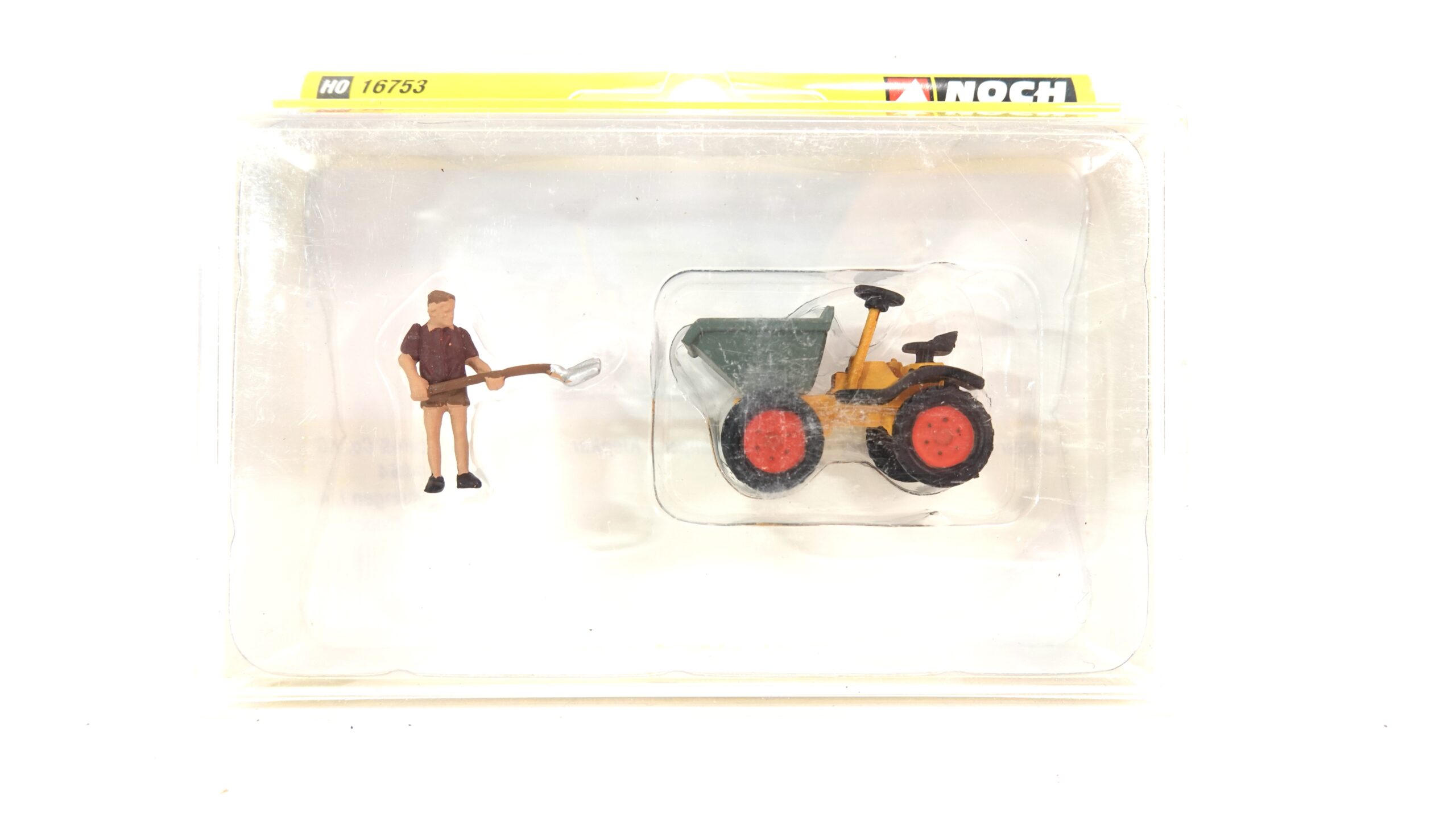 NOCH 16753 H0 Dumper Potratz mit Bauarbeiter-Figur handbemalt OVP 4 NOCH 16753 H0 Dumper Potratz mit Bauarbeiter-Figur handbemalt OVP – Bild 4
