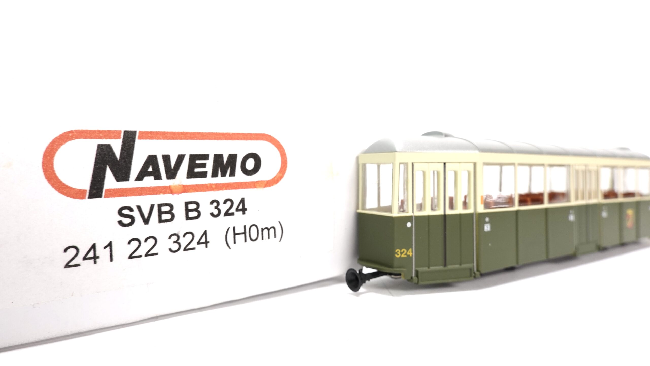 NAVEMO 241 22 324 H0m SVB Bern Tram Beiwagen B 324 grün/creme 10 NAVEMO 241 22 324 H0m SVB Bern Tram Beiwagen B 324 grün/creme – Bild 10