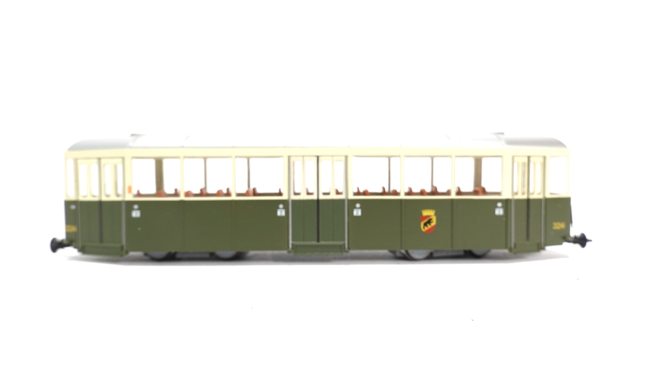 NAVEMO 241 22 324 H0m SVB Bern Tram Beiwagen B 324 grün/creme 1 NAVEMO 241 22 324 H0m SVB Bern Tram Beiwagen B 324 grün/creme