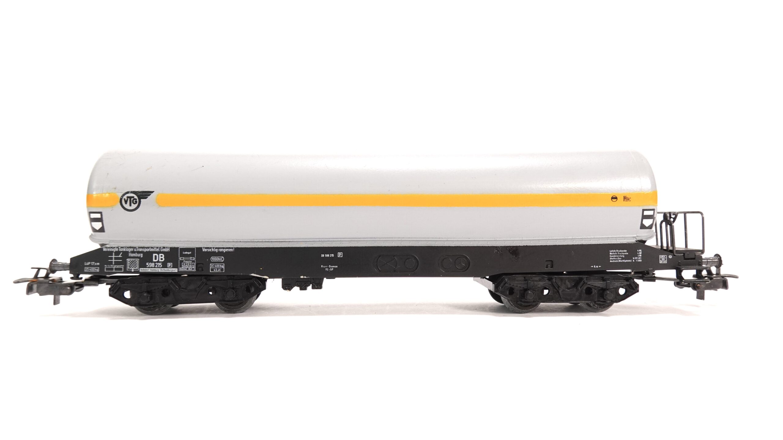 Märklin 4628 H0 DB VTG 598 215 Druckgas-Kesselwagen grau | A1774 4 Märklin 4628 H0 DB VTG 598 215 Druckgas-Kesselwagen grau | A1774 – Bild 4