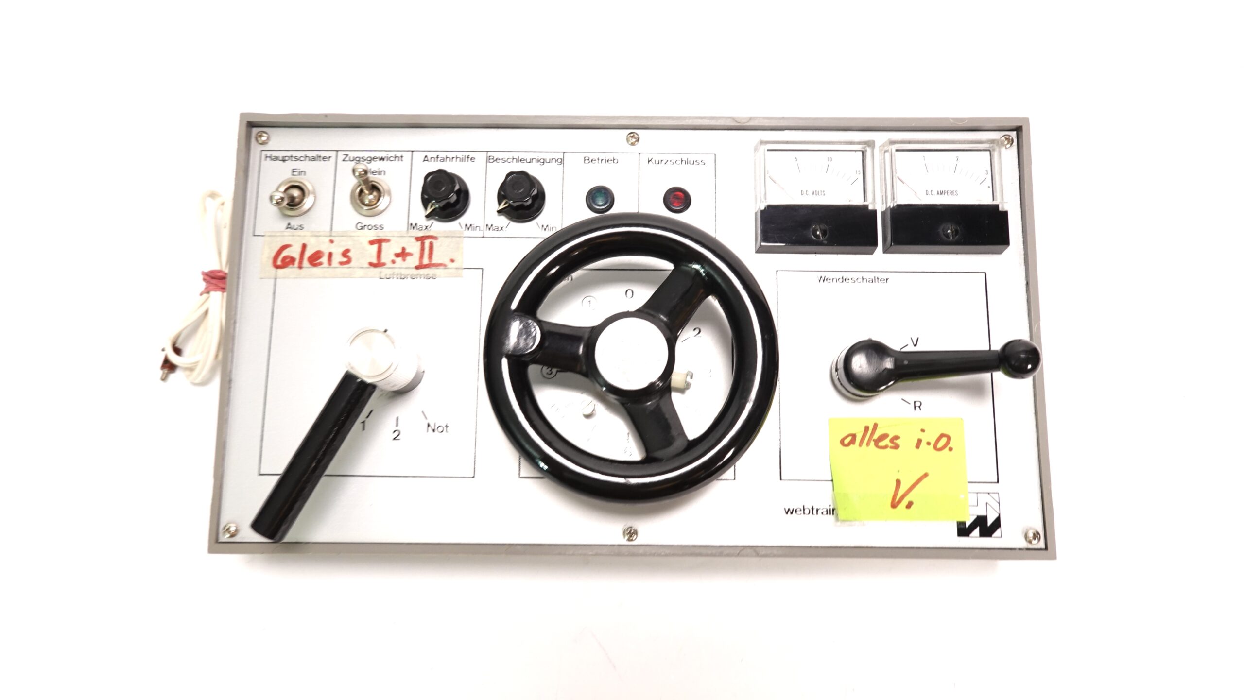 WebTrain 8-501-212 Modell Ae Profi-Fahrpult Handrad Voltmeter | A1806