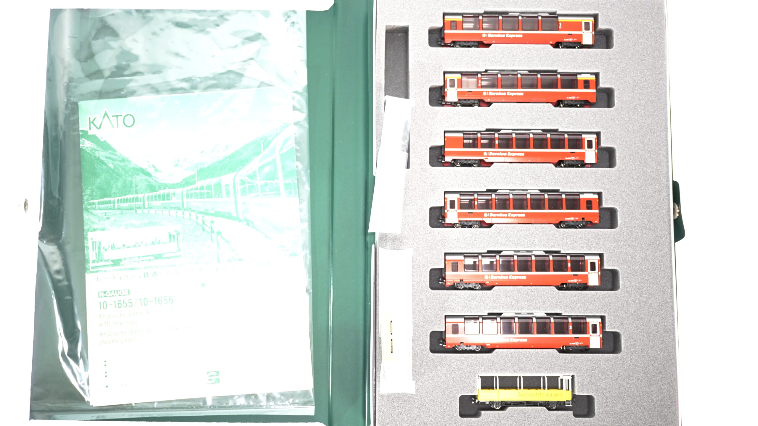 KATO NOCH 10-1656 N RhB Bernina Express Panoramawagen-Set 7-tlg. inkl. Aussichtswagen | A1665 2 KATO NOCH 10-1656 N RhB Bernina Express Panoramawagen-Set 7-tlg. inkl. Aussichtswagen | A1665 – Bild 2