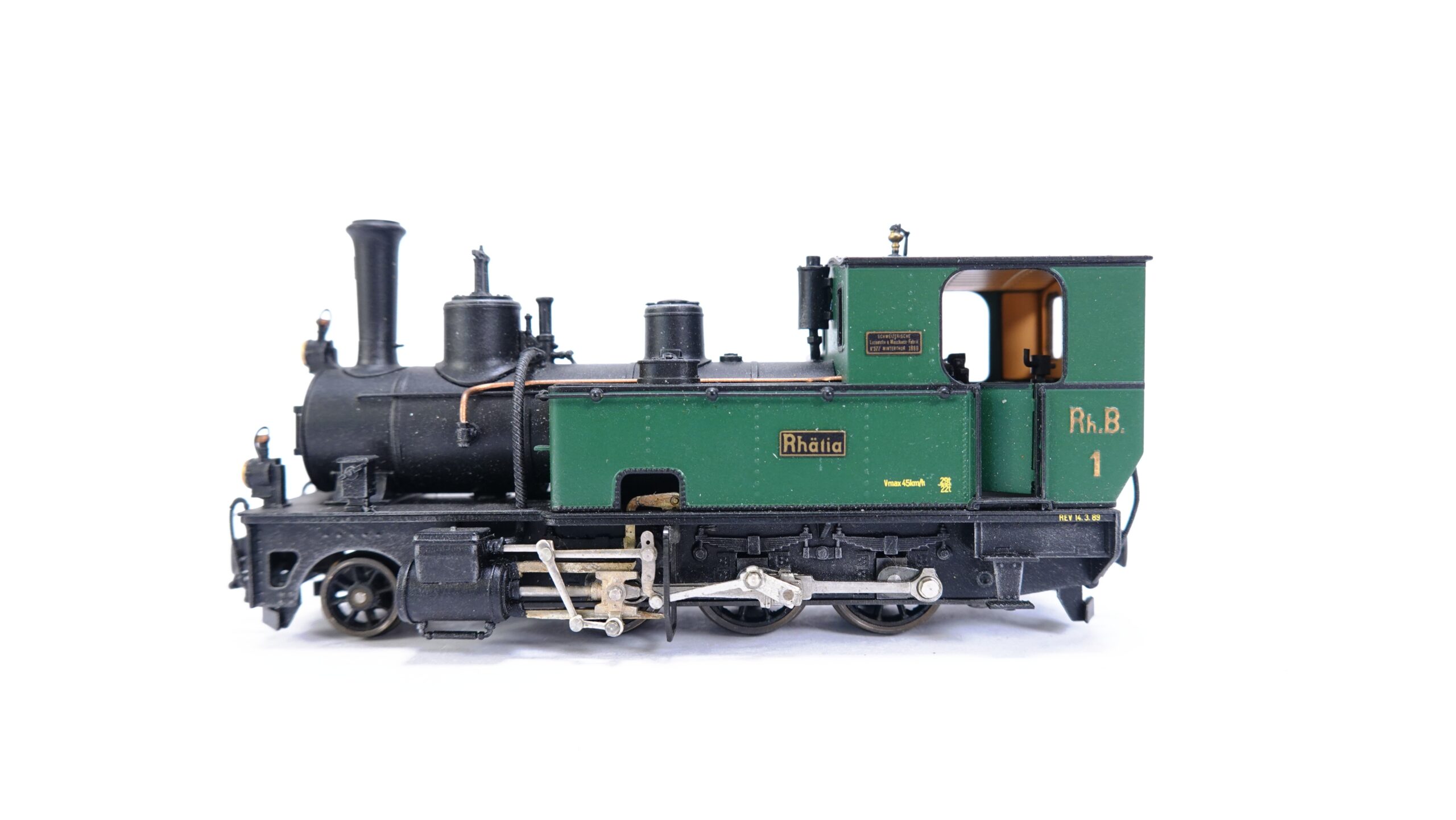 Ferro-Suisse H0m RhB Dampflok G 3/4 1 Rhätia grün | A1889