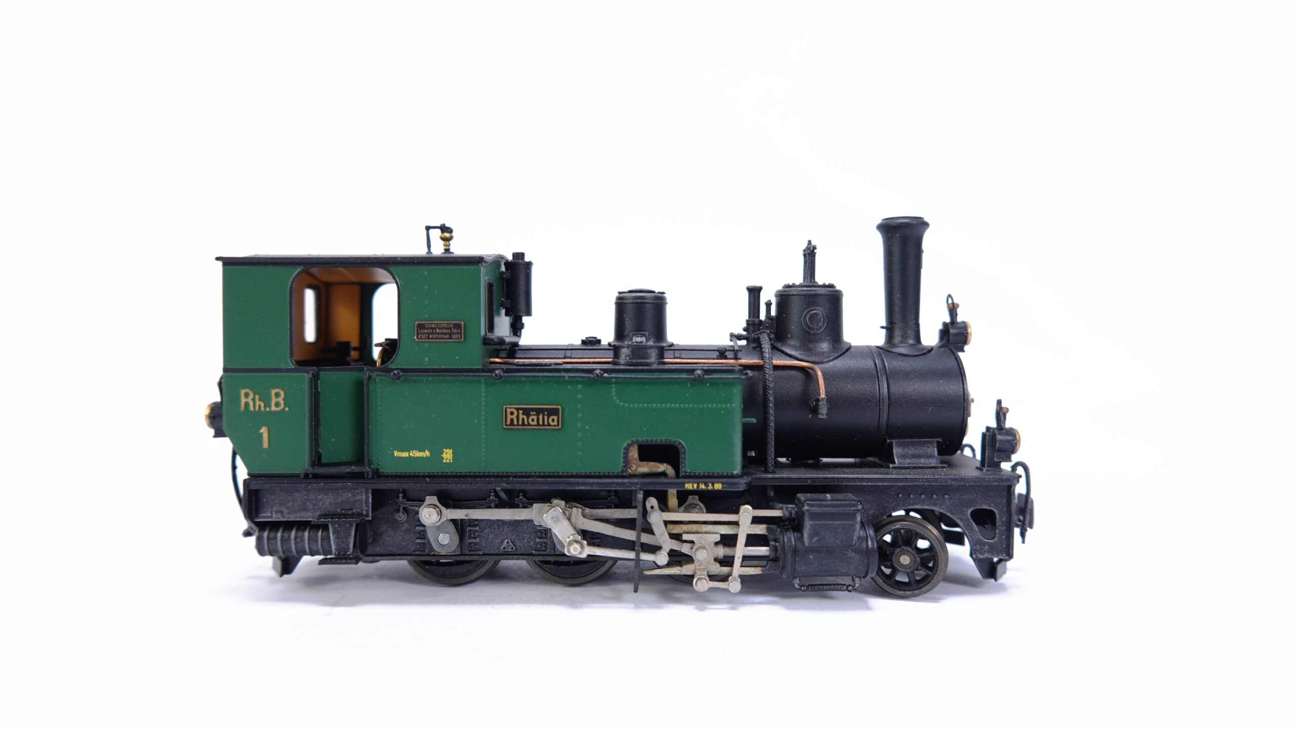 Ferro-Suisse H0m RhB Dampflok G 3/4 1 Rhätia grün | A1889 3 Ferro-Suisse H0m RhB Dampflok G 3/4 1 Rhätia grün | A1889 – Bild 3