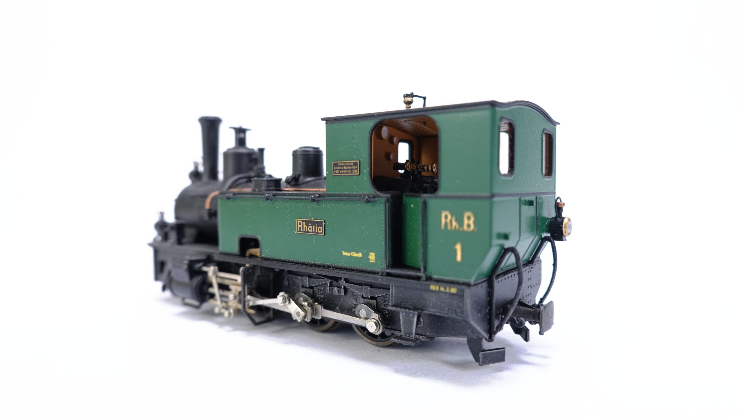 Ferro-Suisse H0m RhB Dampflok G 3/4 1 Rhätia grün | A1889 5 Ferro-Suisse H0m RhB Dampflok G 3/4 1 Rhätia grün | A1889 – Bild 5