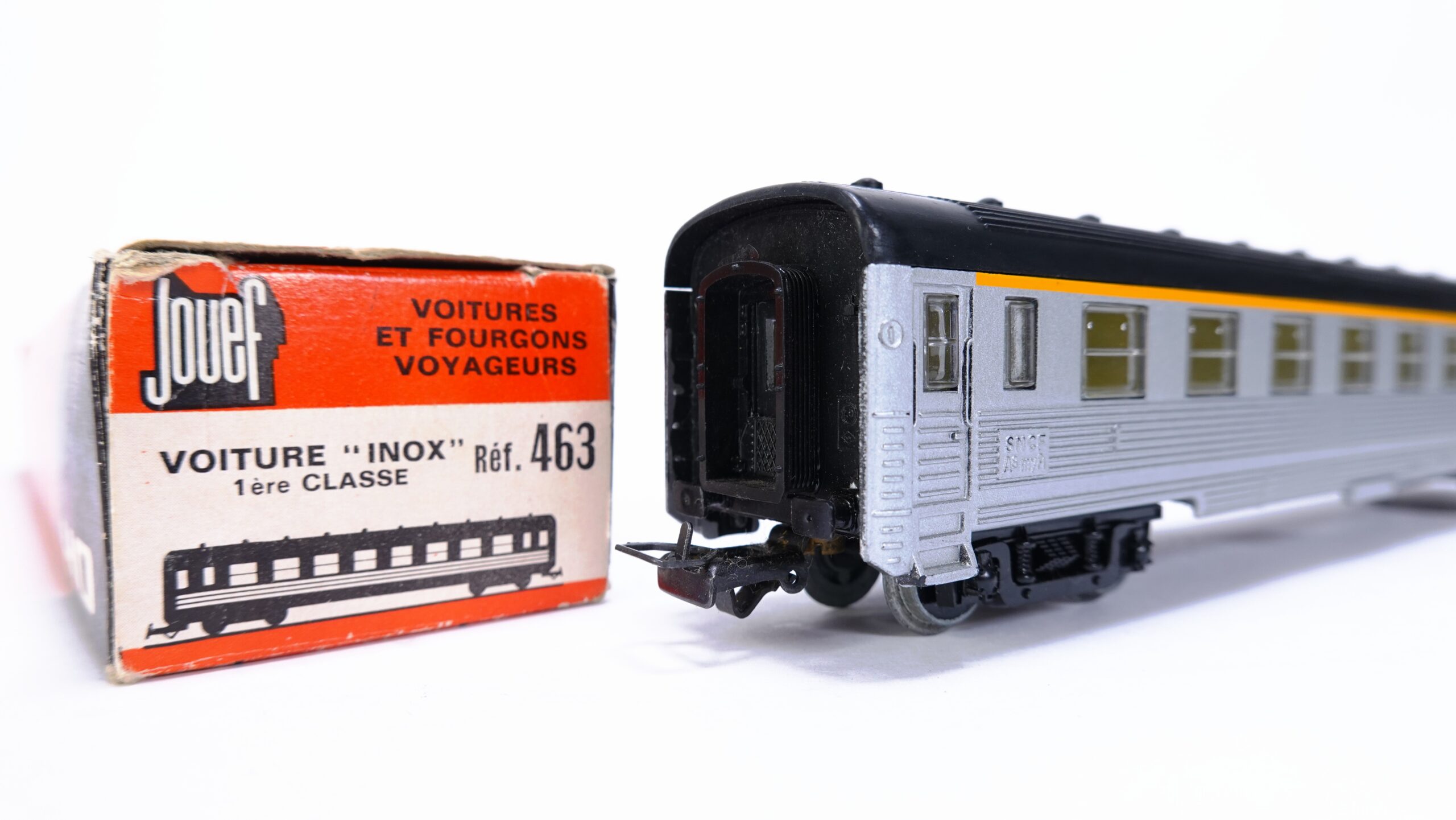 Jouef 463 H0m SNCF Voiture Inox 1. Kl. silber | A1893 9 Jouef 463 H0m SNCF Voiture Inox 1. Kl. silber | A1893 – Bild 9