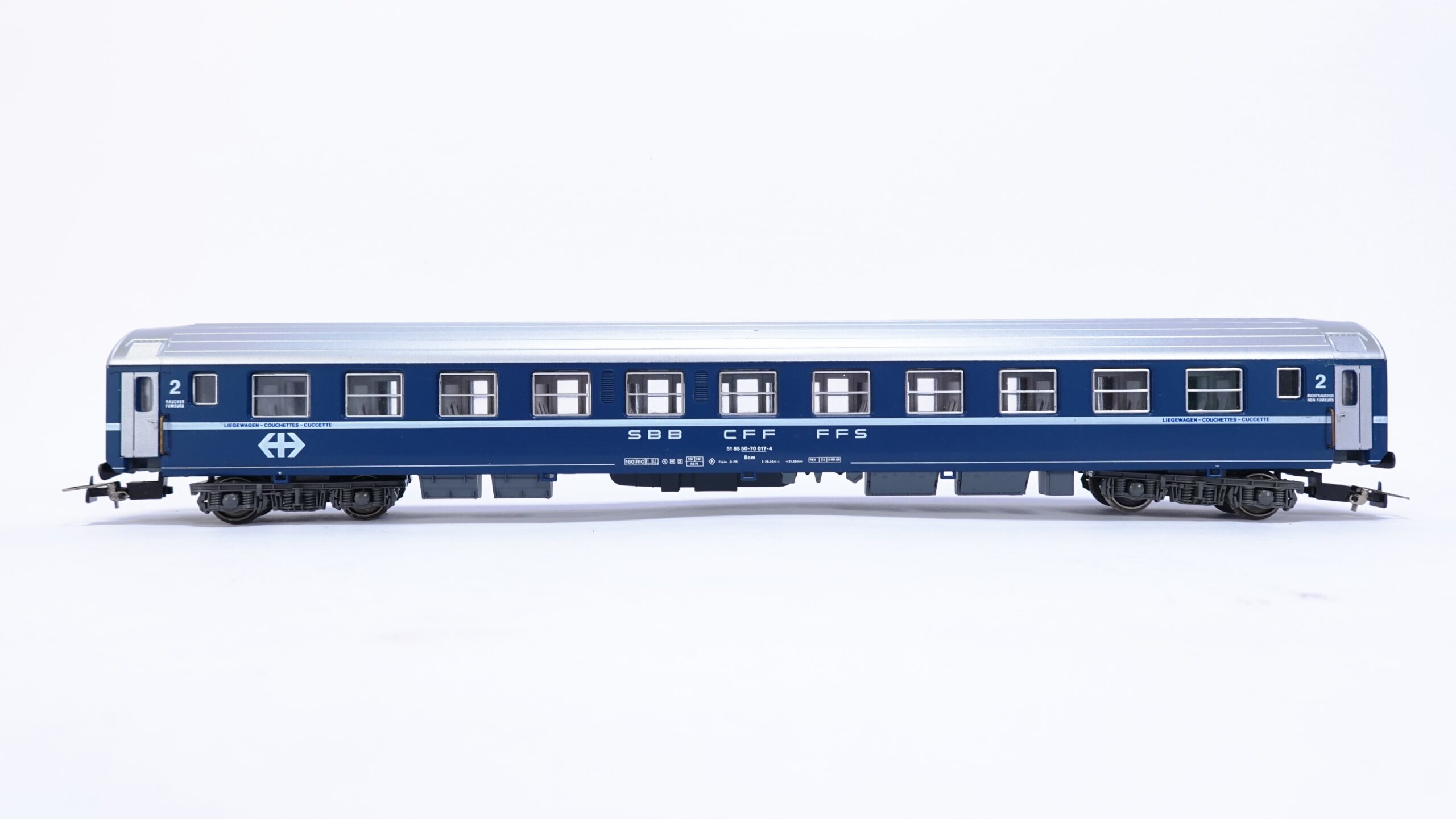 Jouef 57440 H0m SBB Liegewagen Bcm blau | A1891 1 Jouef 57440 H0m SBB Liegewagen Bcm blau | A1891