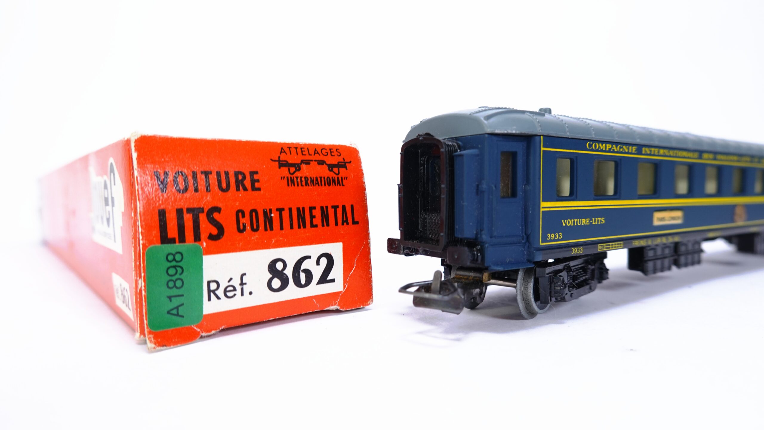 Jouef 862 H0 CIWL Schlafwagen Type Y 3933 blau | A1898 2 Jouef 862 H0 CIWL Schlafwagen Type Y 3933 blau | A1898 – Bild 2
