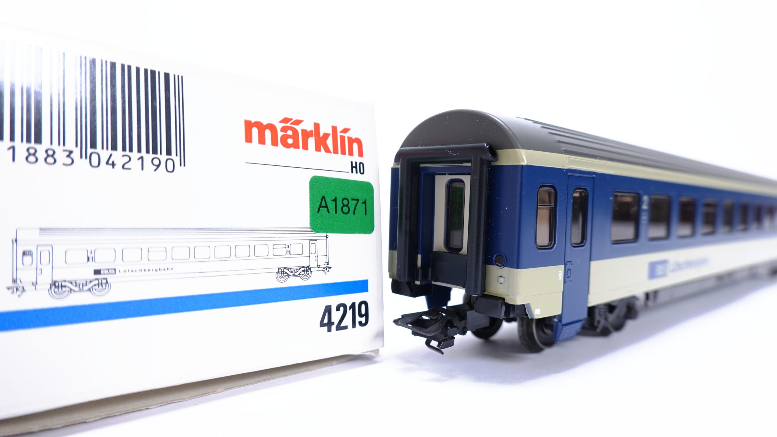 Märklin 4219 H0 BLS EW IV B 2. Klasse B 50 63 21/73 409/5 | A1871 2 Märklin 4219 H0 BLS EW IV B 2. Klasse B 50 63 21/73 409/5 | A1871 – Bild 2