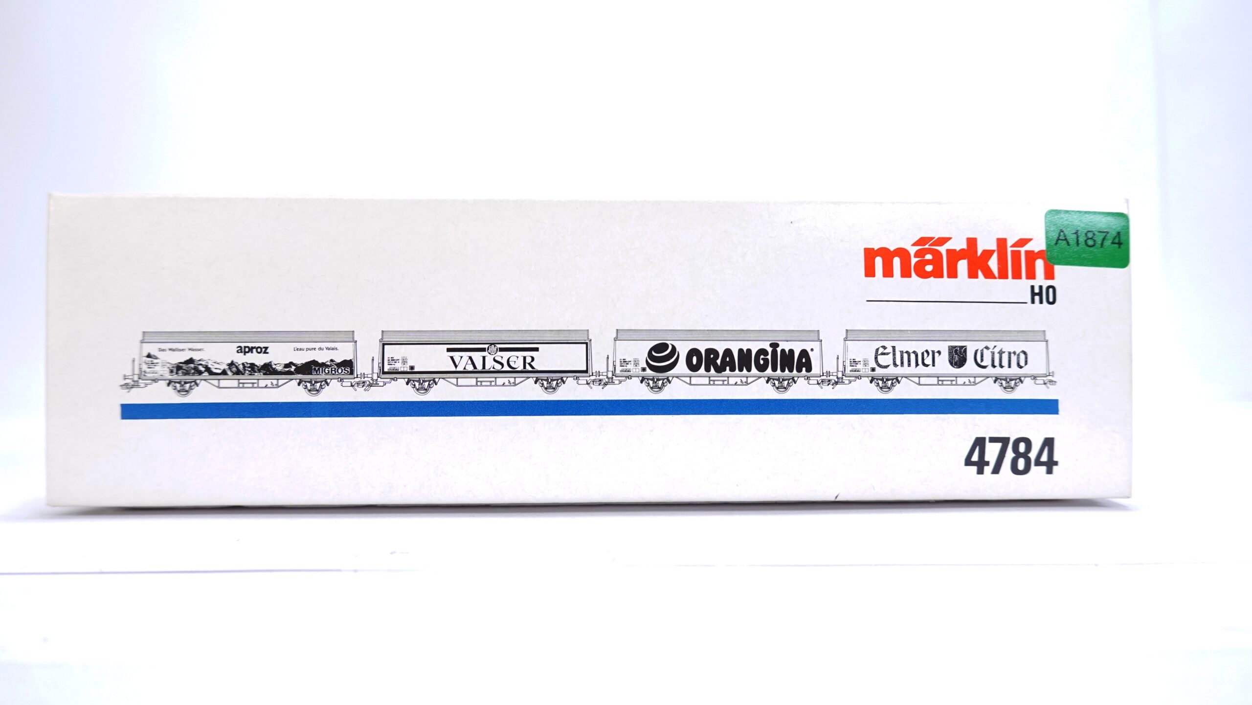 Märklin 4784 H0 SBB 4-tlg. Set Hbils-vy Getränkewagen OVP | A1874 3 Märklin 4784 H0 SBB 4-tlg. Set Hbils-vy Getränkewagen OVP | A1874 – Bild 3