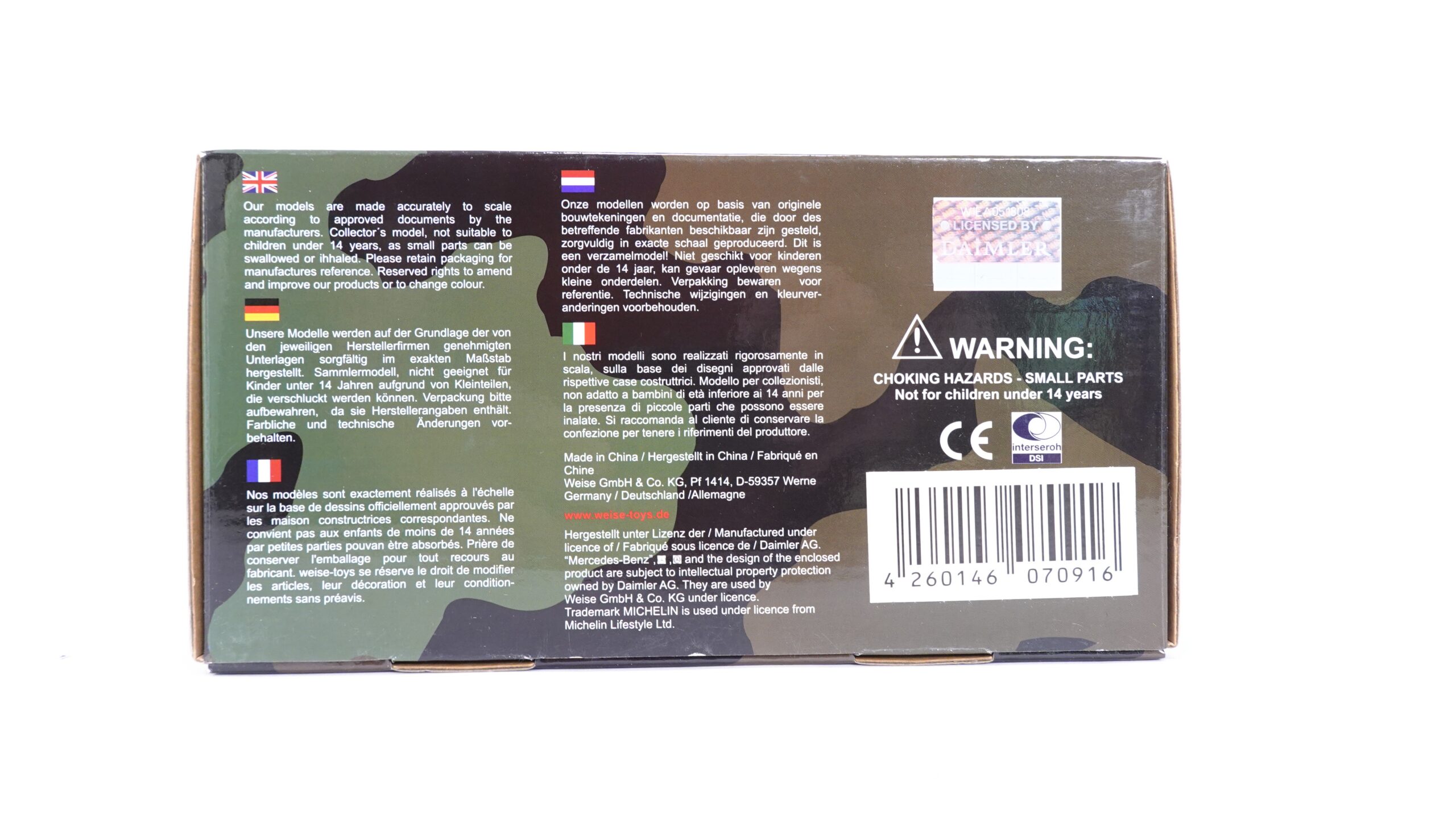 Weise-Toys 2039 1:32 KLu MB-trac 700 K Flecktarn LM 11/77 | A5451 13 Weise-Toys 2039 1:32 KLu MB-trac 700 K Flecktarn LM 11/77 | A5451 – Bild 13