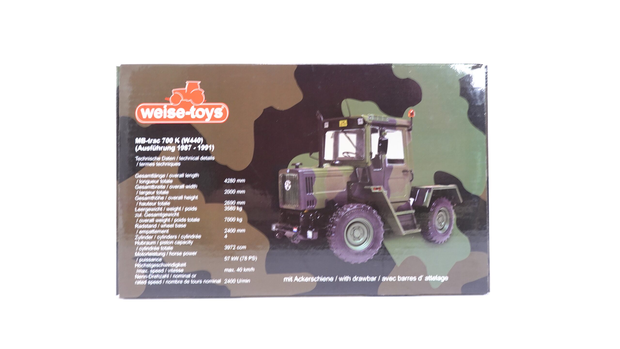 Weise-Toys 2039 1:32 KLu MB-trac 700 K Flecktarn LM 11/77 | A5451 8 Weise-Toys 2039 1:32 KLu MB-trac 700 K Flecktarn LM 11/77 | A5451 – Bild 8