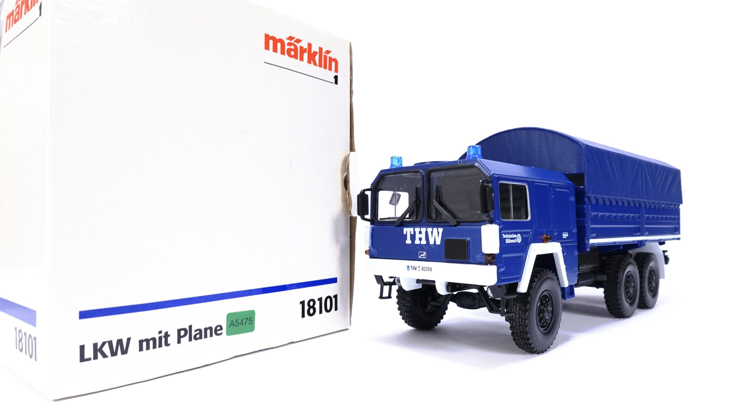 Märklin 18101 Spur 1 THW MAN LKW mit Plane blau | A5475 10 Märklin 18101 Spur 1 THW MAN LKW mit Plane blau | A5475 – Bild 10