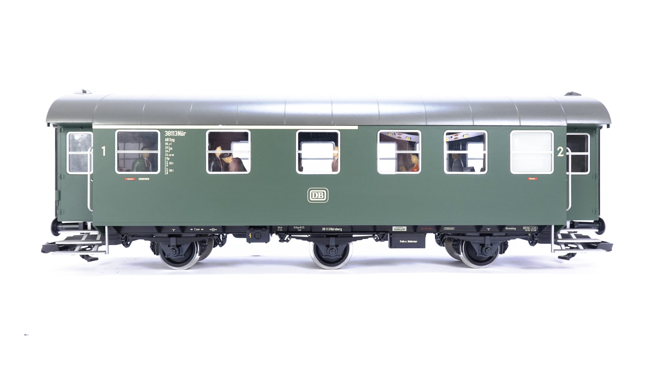 PIKO 37601 Spur G DB AB3yg 3-Achs Umbauwagen grün | A2010