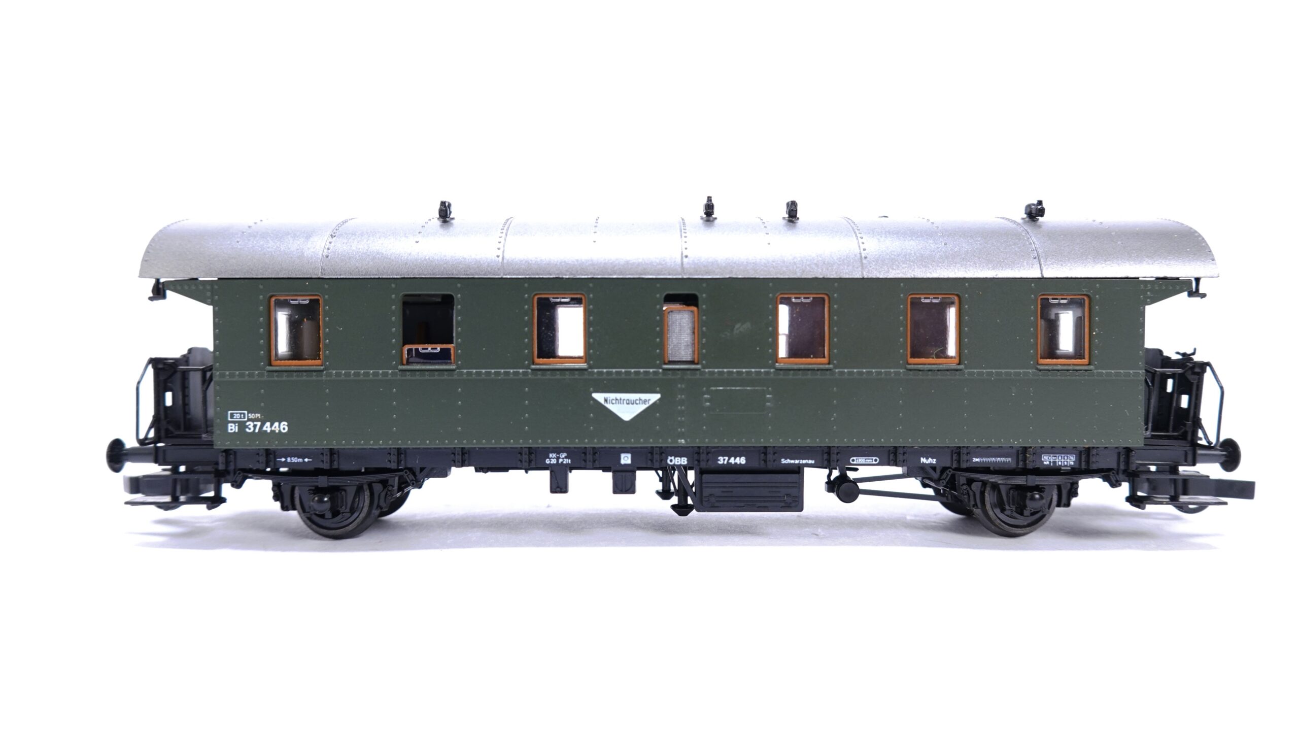 Roco 4201B H0 ÖBB Spantenwagen Bi 2. Klasse grün | A2169