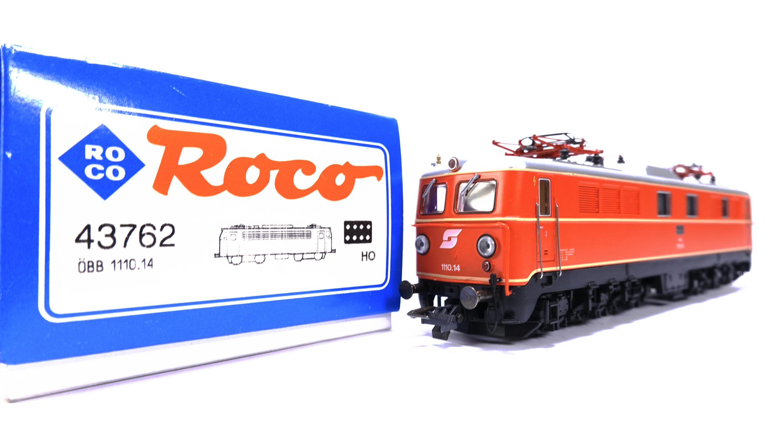 Roco 43762 H0 ÖBB Rh 1110.14 Elektrolok blutorange | A2084 9 Roco 43762 H0 ÖBB Rh 1110.14 Elektrolok blutorange | A2084 – Bild 9