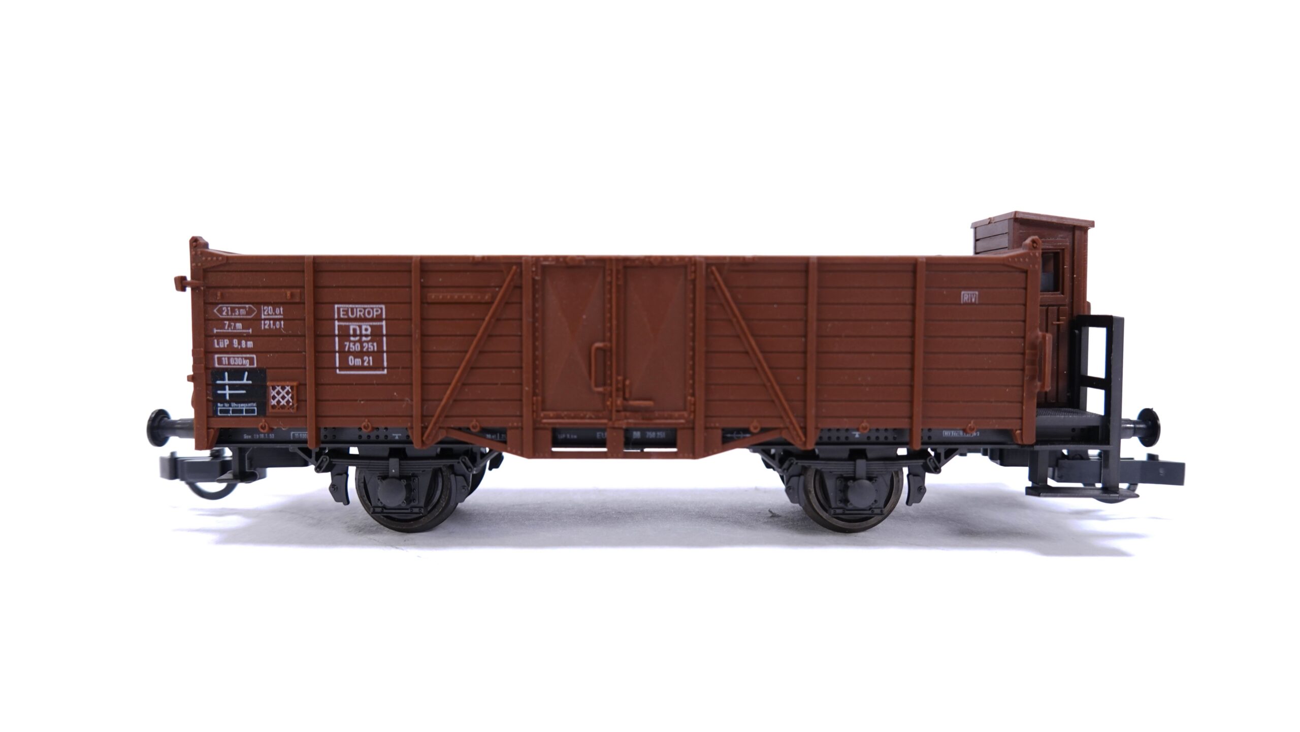 Roco 4390A H0 DB Offener Güterwagen Omm 21 braun | A2194