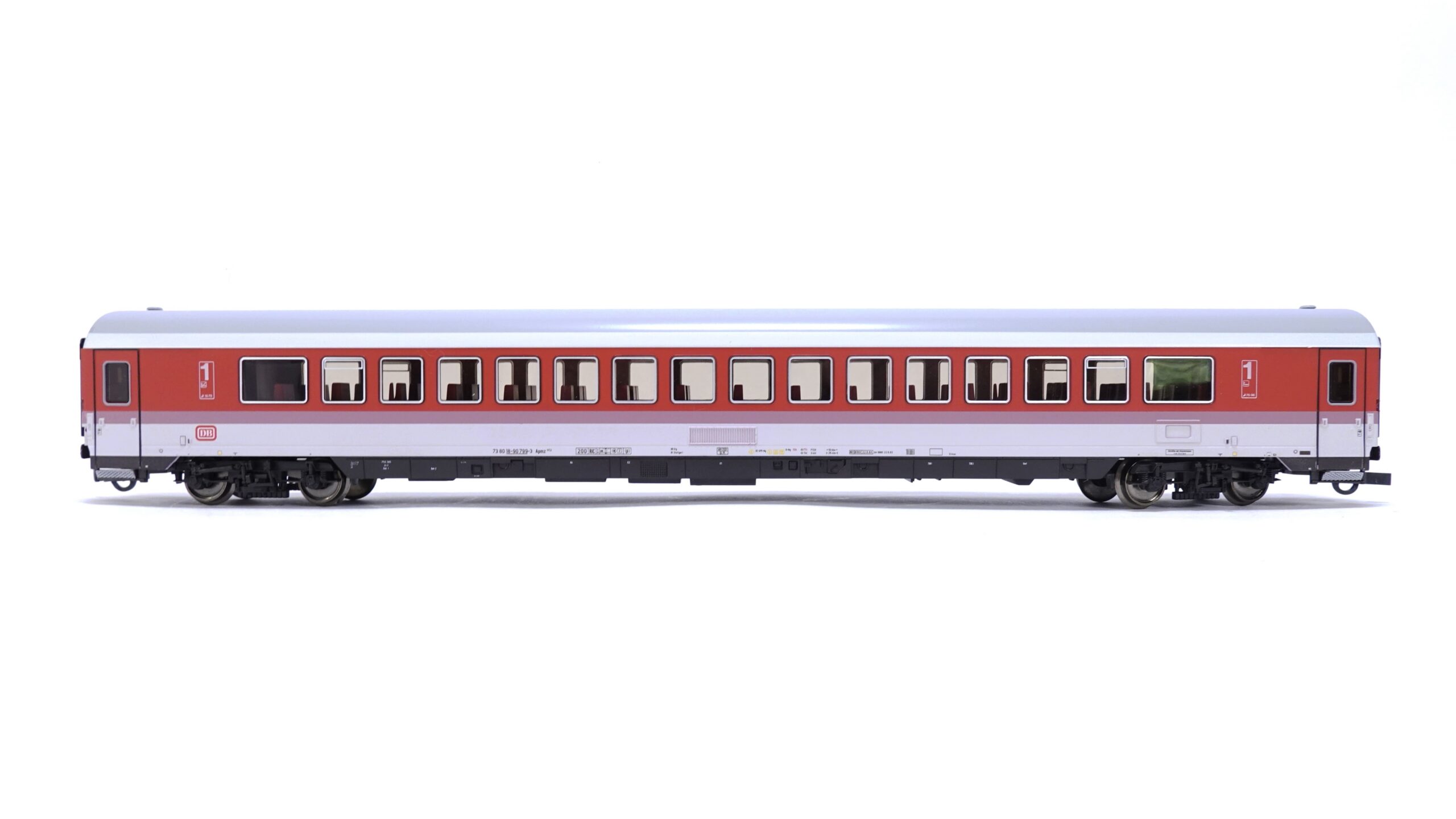 Roco 44649 H0 DB 1. Kl. IC-Großraumwagen Apmz 121 orientrot | A2126