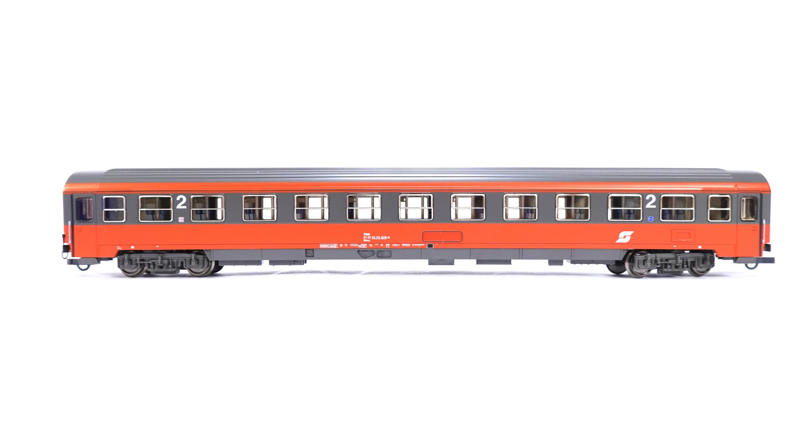 Roco 44668 H0 ÖBB Eurofima Bmz 2. Klasse blutorange | A2137