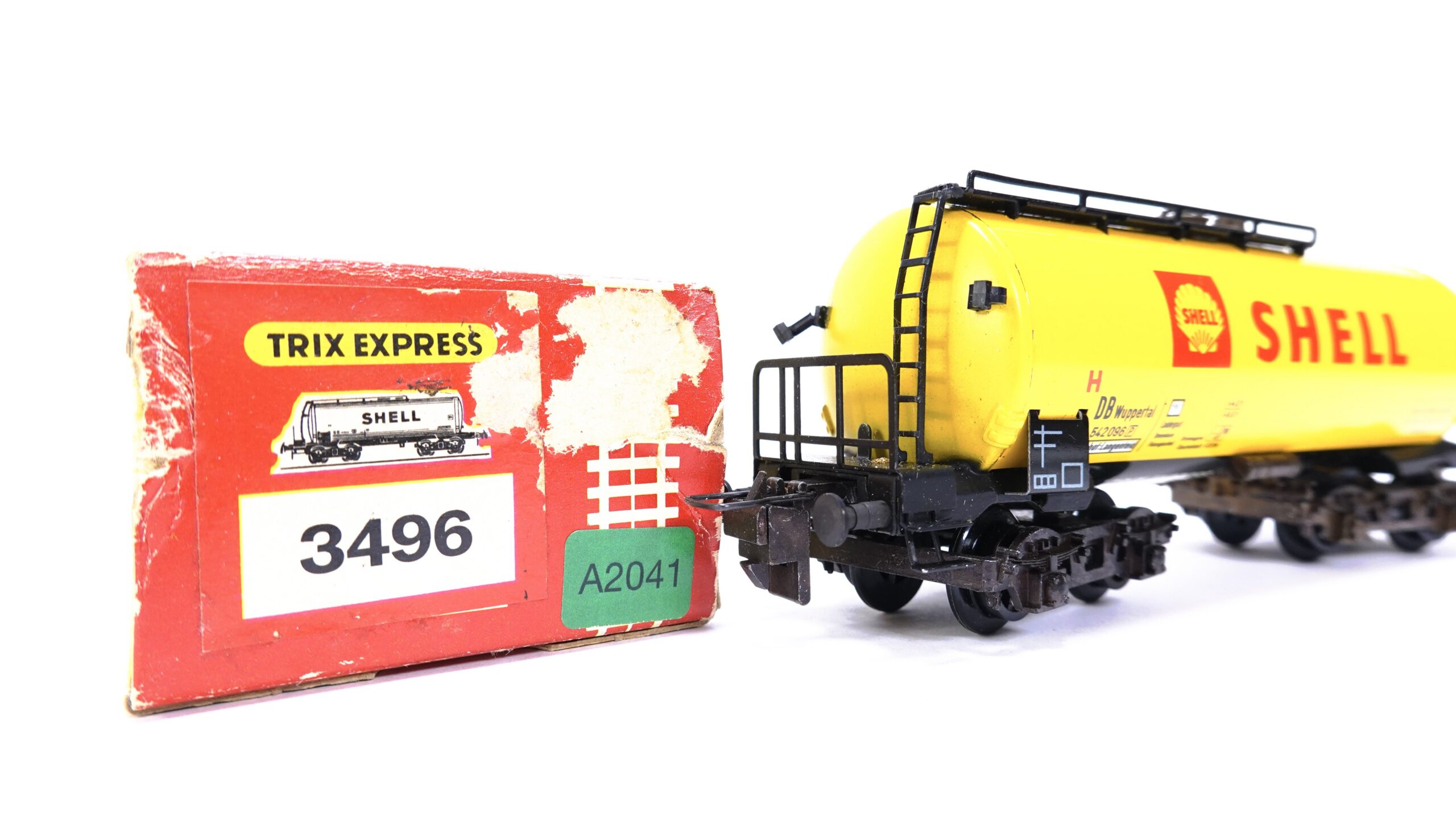 Trix Express 3496 H0 DB Kesselwagen Shell gelb | A2041 2 Trix Express 3496 H0 DB Kesselwagen Shell gelb | A2041 – Bild 2