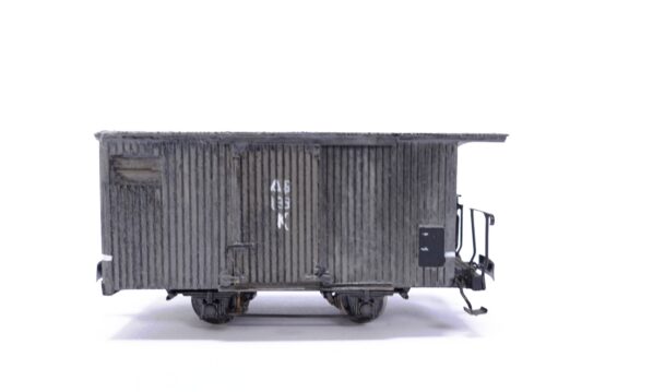 Werkstattmodell H0e AB Gedeckter Güterwagen 133 K grau | A2093