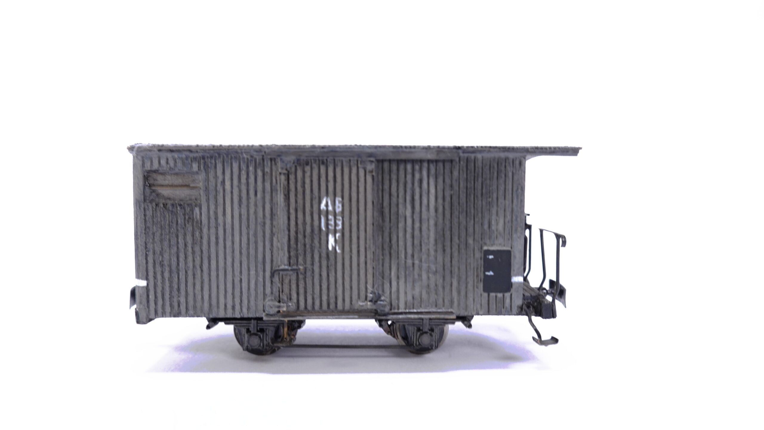 Werkstattmodell H0e AB Güterwagen K 139 grau patiniert | A2093
